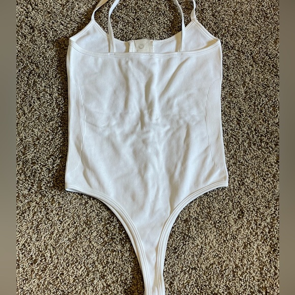 Ribbed white bodysuit - Picture 4 of 4